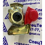 Фитинг прицепа воздушный с клапаном красный (палма) Красный